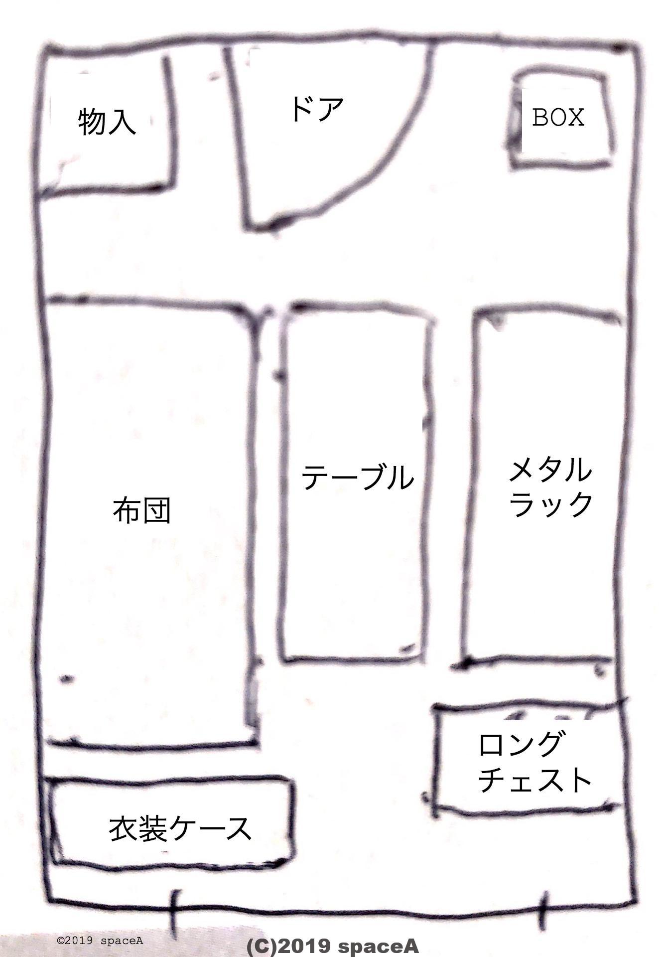 18平米の部屋におけるもの