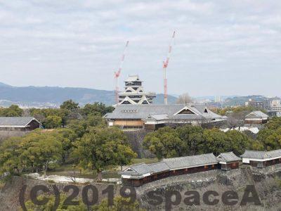 修理中の熊本城