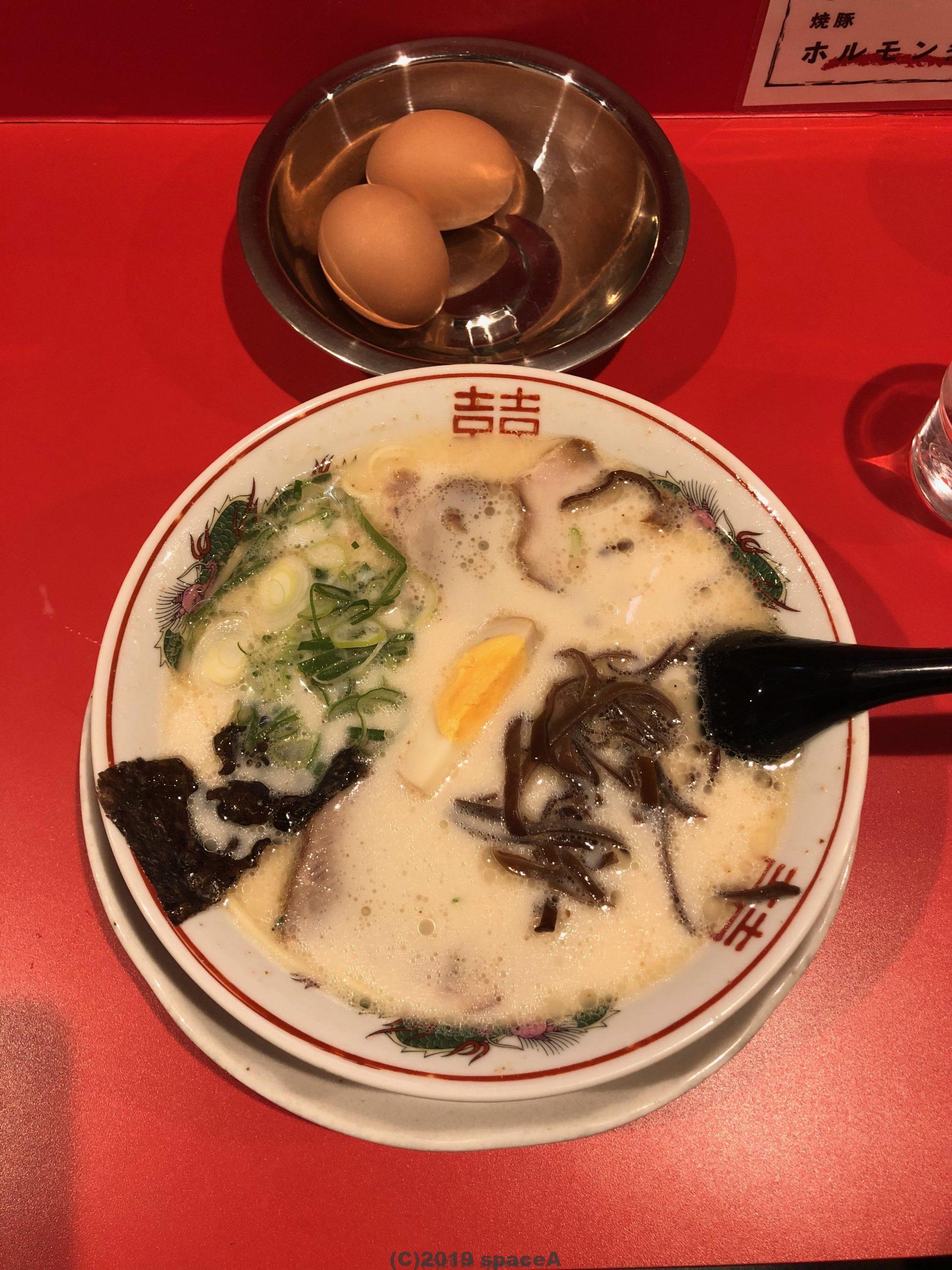 赤のれんのラーメン